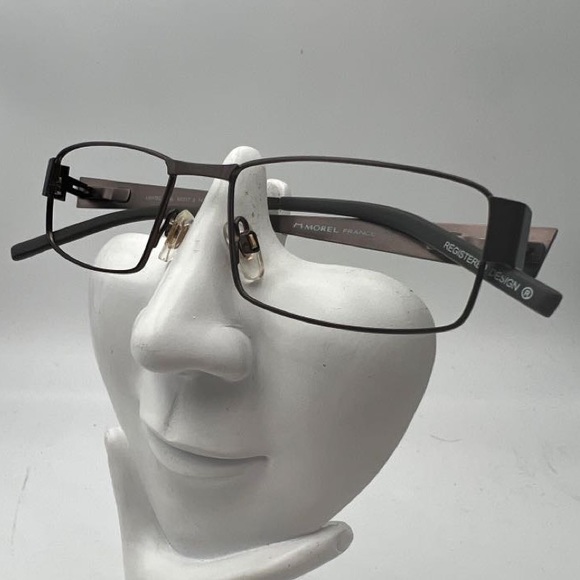 Morel Brown Rectangular Sunglasses Frames Lightec 6865L - Picture 3 of 7